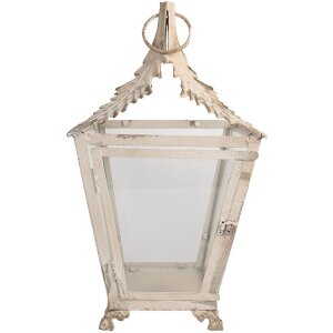 Clayre & Eef 6Y5585 Farol Beige 26x26x47 cm Vidrio...