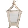 Clayre & Eef 6Y5585 Farol Beige 26x26x47 cm Vidrio Hierro Antiguo
