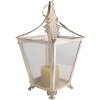 Clayre & Eef 6Y5585 Farol Beige 26x26x47 cm Vidrio Hierro Antiguo