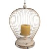 Clayre & Eef 6Y5588 Farol Hierro Beige 31x24x45 cm Estilo Antiguo