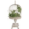 Clayre & Eef 6Y5591 Decoración Jaula Hierro Antiguo Beige Ø 33x69 cm