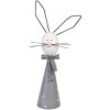 Clayre & Eef 6Y5593 Decoración Conejo Gris Blanco 21x11x48 cm