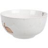 Clayre & Eef BSLCBO Tazón Sopa Blanco Marrón Ø 14x7 cm 500 ml