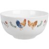 Clayre & Eef CARYBO bol cerámica blanco Ø 14x7 cm 500 ml estilo country