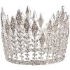 Juleeze JZCR0007 Corona redonda de metal color plata Ø 7x6 cm