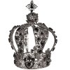 Juleeze JZCR0008 Corona gris Ø 9x18 cm metal