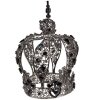Juleeze JZCR0008 Corona gris Ø 9x18 cm metal