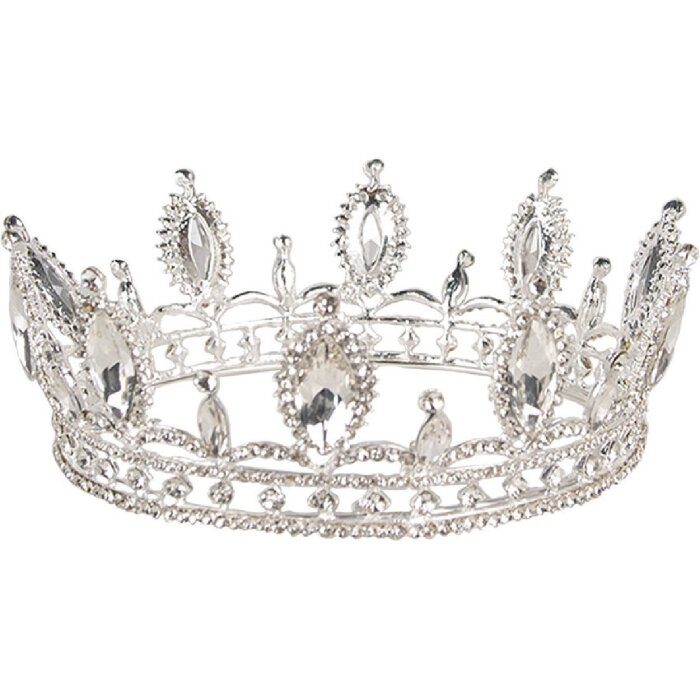 Juleeze JZCR0011 Corona color plata Ø14x6 cm metal brillante