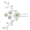 Juleeze JZHC0057 Horquilla color Plata Blanco 6x1x12 cm