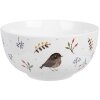 Clayre & Eef SPYBO Bol estilo rústico blanco Ø 14x7 cm 500 ml cerámica