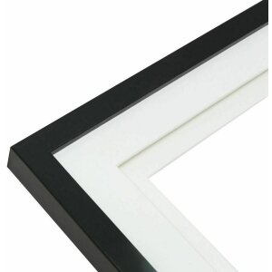 Deknudt S65KK2 Marco Negro Doble Passepartout 10x15 cm a 20x30 cm