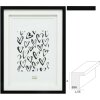 Deknudt S65KK2 Marco Negro Doble Passepartout 10x15 cm a 20x30 cm