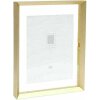 Deknudt S028A1 Marco de Cristal Oro Tiras de Aluminio Efecto Foto Flotante 20x30cm 30x40cm