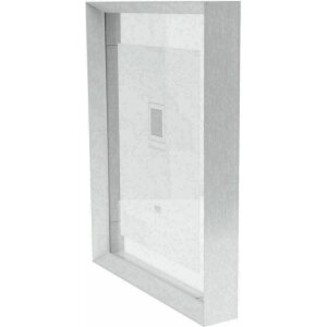 Deknudt S028D1 Marco de cristal tira aluminio plata efecto foto flotante 13x18 cm 18x24 cm
