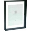 Deknudt S028K2 Marco de Cristal Negro Tiras de Aluminio Efecto Foto Flotante 15x20 20x25cm