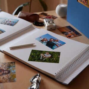 HNFD Álbum de fotos Lona Lino 34,5x33 cm 168 páginas varios colores