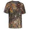 Camiseta Stealth Gear manga corta camuflaje estampado bosque talla XL