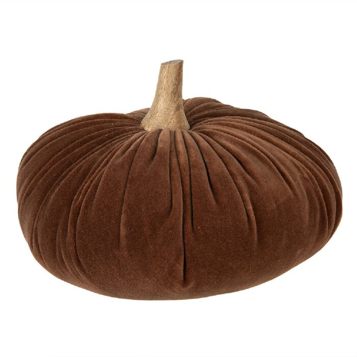 Clayre & Eef 65425 Decoración Calabaza Marrón Ø 25x16 cm
