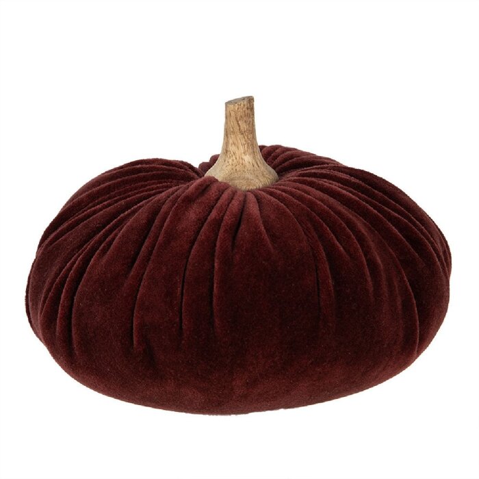 Clayre & Eef 65414 Calabaza decorativa roja Ø 20x14 cm Estilo campestre