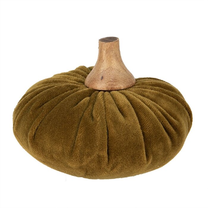 Clayre & Eef 65417 Calabaza Decorativa Verde Ø 12x10 cm Estilo Campestre