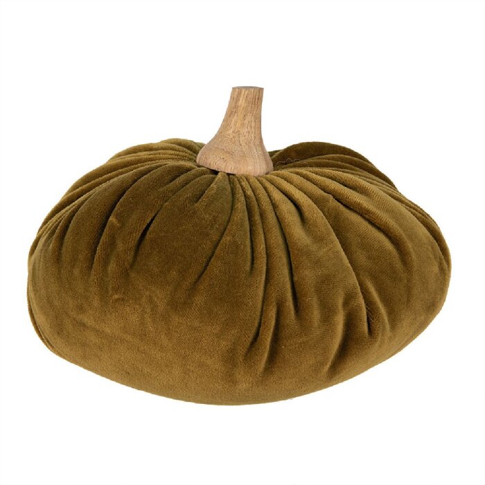 Clayre & Eef 65419 Calabaza Decorativa Verde Ø 20x14 cm Estilo Campestre