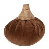 Clayre & Eef 65421 Calabaza Decorativa Marrón Ø 9x8 cm Estilo Campestre
