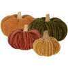 Clayre & Eef 65444 Calabaza Decorativa Poliéster Verde Ø 20x14 cm Estilo Campestre