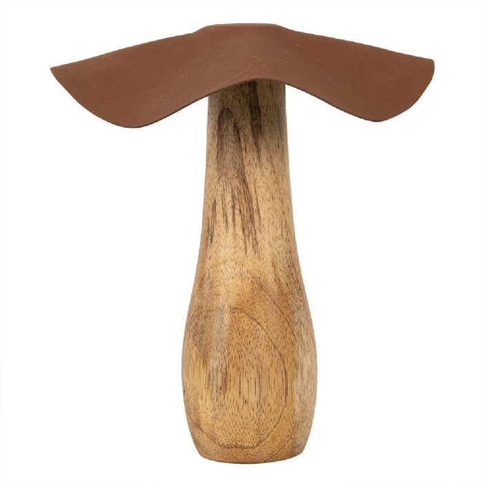 Clayre & Eef 6H2387L Decoración Champiñón Marrón Ø 16x19 cm