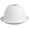 Clayre & Eef 6CE1825 Portacandelitas Porcelana Ø12x8cm Blanco