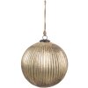 Clayre & Eef 6GL4549XL Adorno de Árbol de Navidad Dorado Ø 24x24 cm Estilo Clásico