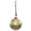 Clayre & Eef 6GL4549XS Adorno de Navidad Dorado Ø 8x8 cm Estilo Clásico