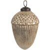 Clayre & Eef 6GL4550L Adorno para el Árbol de Navidad Color Dorado Marrón Ø 10x13 cm Estilo Clásico