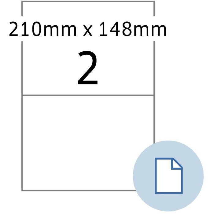 HERMA 8402 Etiquetas en hojas papel A4 blanco 210x148 mm 500 hojas 1000 etiquetas