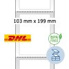 HERMA 58506 Etiquetas de envío DHL 103x199 mm térmica directa 1100 etiquetas/paquete