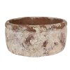 Clayre & Eef 6TE0529L Maceta Terracota Beige Marrón Ø 23x11 cm Estilo Campestre