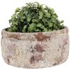 Clayre & Eef 6TE0529M Maceta Beige Marrón Ø 18x8 cm