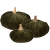 Clayre & Eef 65430 Decoración Calabaza Verde Ø 20x14 cm Estilo Campestre Poliéster