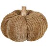 Clayre & Eef 65434 Calabaza Decorativa Marrón Beige Poliéster Ø 20x14 cm Estilo Campestre