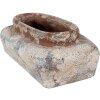 Clayre & Eef 6TE0522M Maceta Terracota Beige Gris 22x12x8 cm
