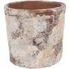 Clayre & Eef 6TE0523M Maceta Terracota Beige Ø 18x15 cm Estilo Campestre