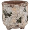 Clayre & Eef 6TE0525L Maceta Terracota Beige Verde Ø 17x17 cm Estilo Campestre
