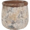 Clayre & Eef 6TE0527L Maceta Terracota Beige Ø 18x17 cm Estilo Campestre