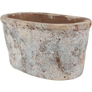 Clayre & Eef 6TE0528L Maceta Terracota Beige Azul...