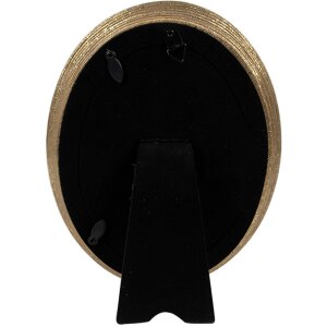 Clayre & Eef 2F1139 Marco Foto Oval Oro 15x2x20 cm 10x15 cm