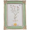 Clayre & Eef 2F1141 Marco de Foto 16x2x21 cm Verde Dorado Estilo Bohemio