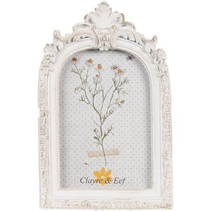 Clayre & Eef 2F1143 Marco Foto Blanco 13x2x31 cm...