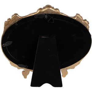 Clayre & Eef 2F1144 Marco de fotos color oro 17x2x15 cm / 10x15 cm Oval Barroco
