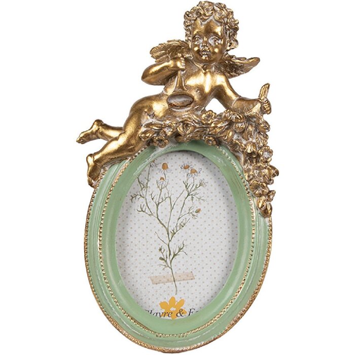 Clayre & Eef 2F1145 Marco Oro Verde 10x3x16 cm 6x9 cm