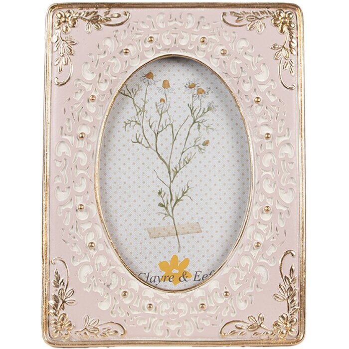 Clayre & Eef 2F1146 Marco Foto Oro Rosa 15x2x20 cm 10x15 cm