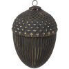 Clayre & Eef 6GL4528XL Adorno de Navidad Oro Negro 18x27 cm
